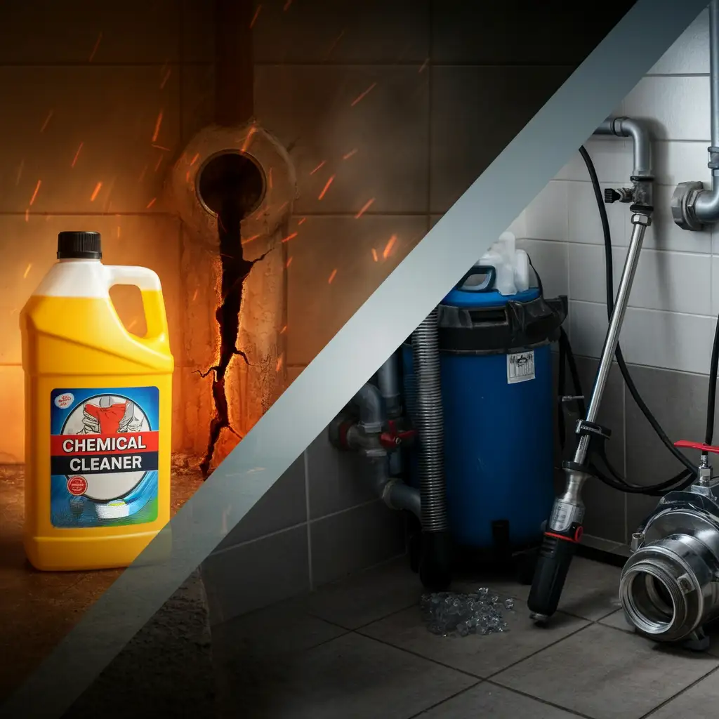 Chemical cleaners vs professional tools: debunking common plumbing myths and misconceptions