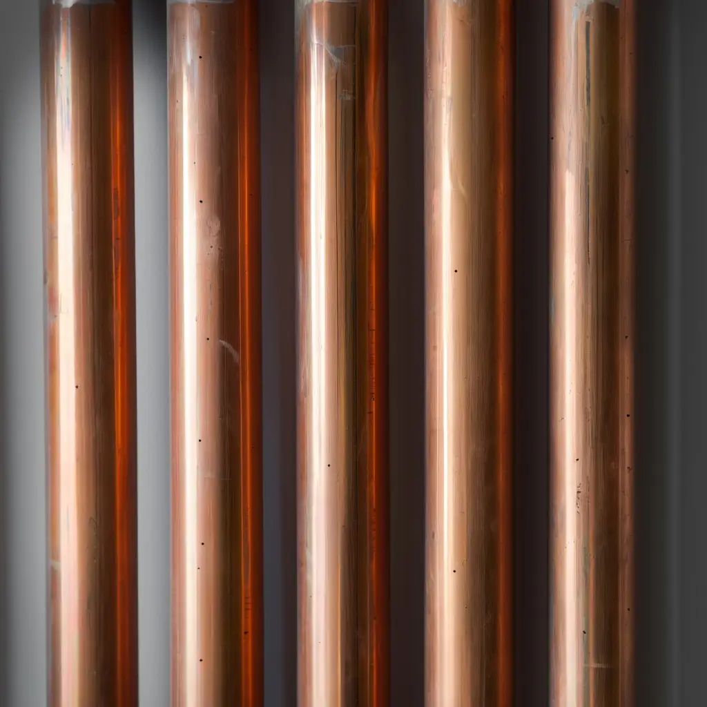 Copper pipes illustrating water hammering causes and prevention to avoid pipe damage.