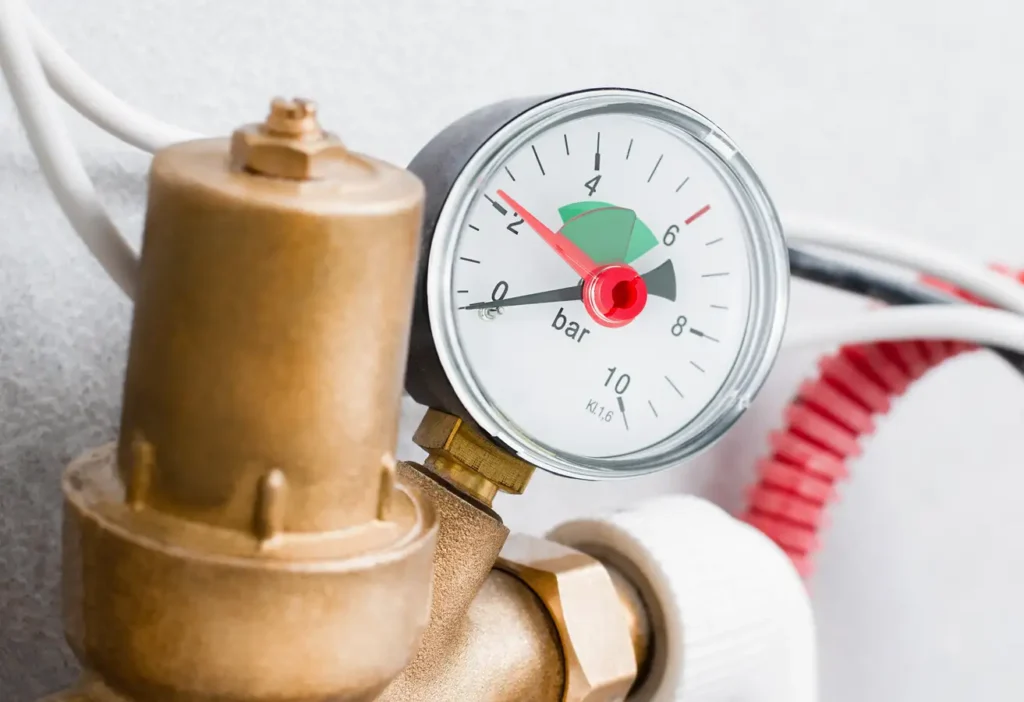 How to adjust pressure reducing valve: brass water pressure reducer with gauge