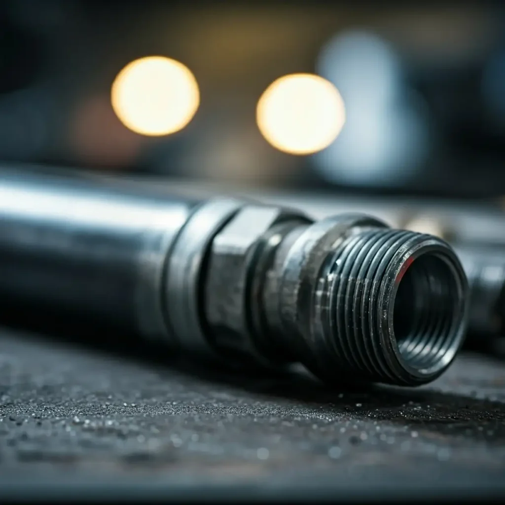 Gas pipe installation - threaded gas line connection fitting for adding gas line