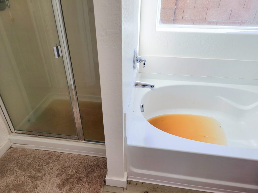 Pigeon Forge bathroom drain backing up due to a sewer line blockage