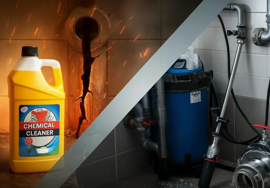 Chemical cleaners vs professional tools: debunking common plumbing myths and misconceptions