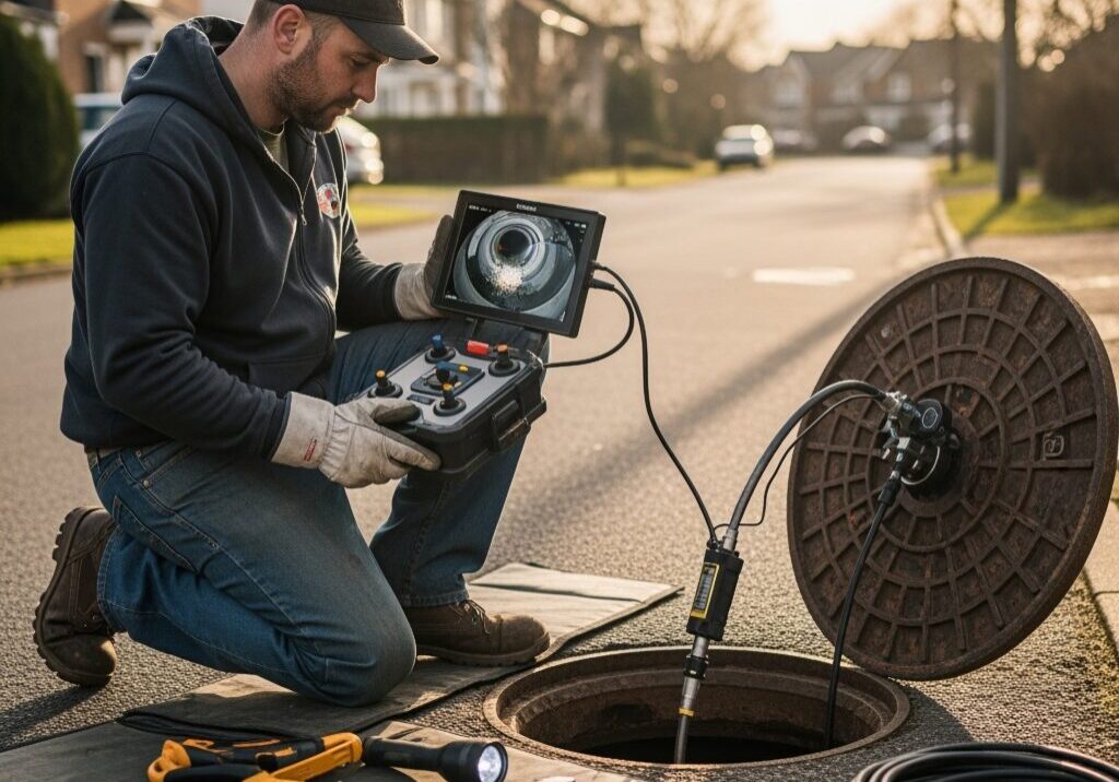 Sewer camera inspection for a Pigeon Forge home sewer line repair