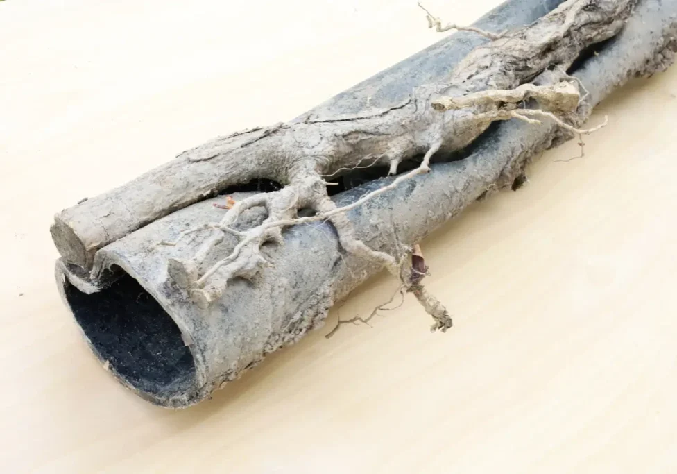 Tree roots in sewer line causing pipe damage - need root killer for sewer lines Tree roots in sewer line causing pipe damage - need root killer for sewer lines